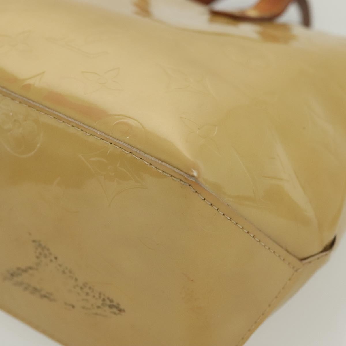 Louis Vuitton Reade Handbag Monogram Vernis Beige Patent_Leather Handbag