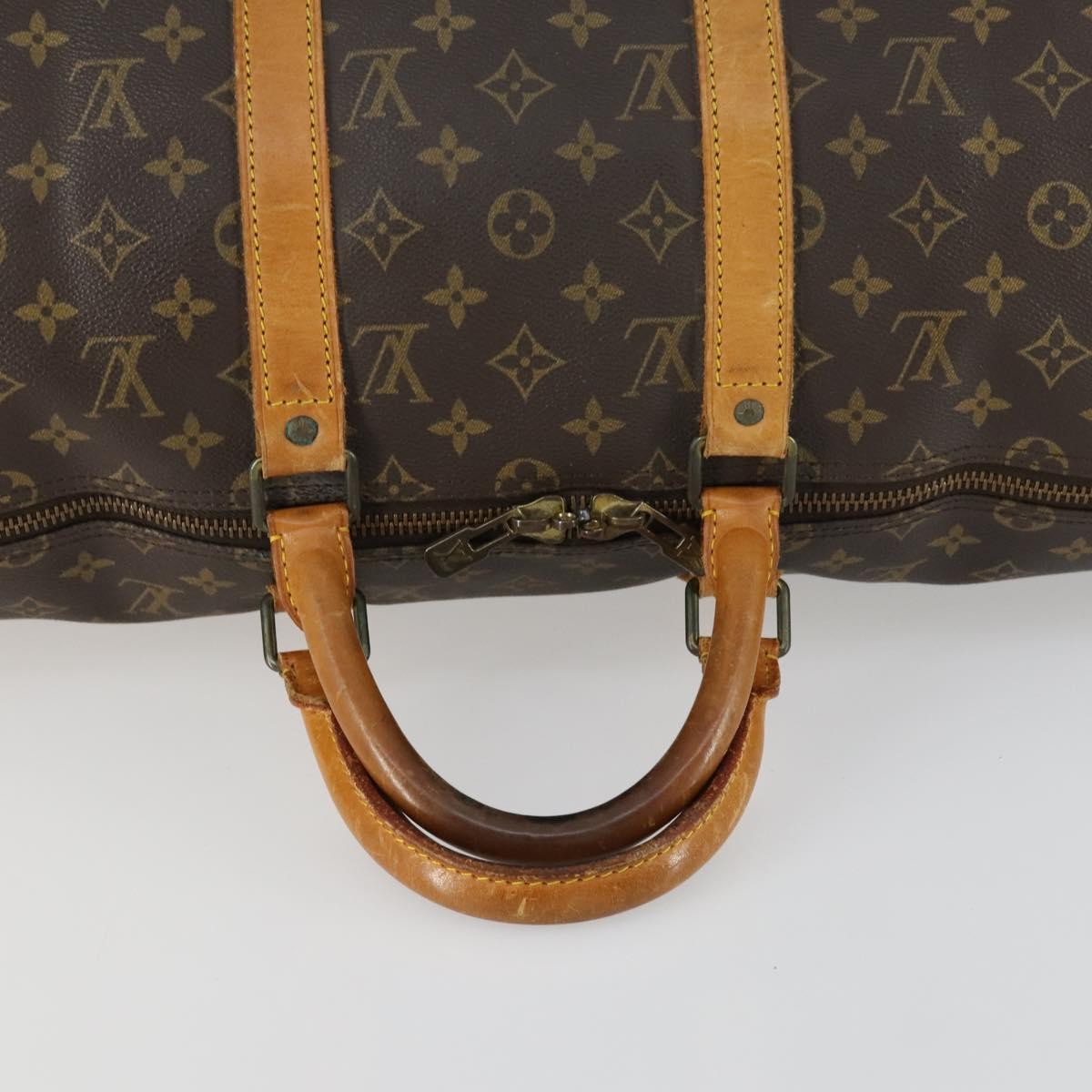 Louis Vuitton Keepall Bag Monogram Canvas Brown Canvas Travel Bag