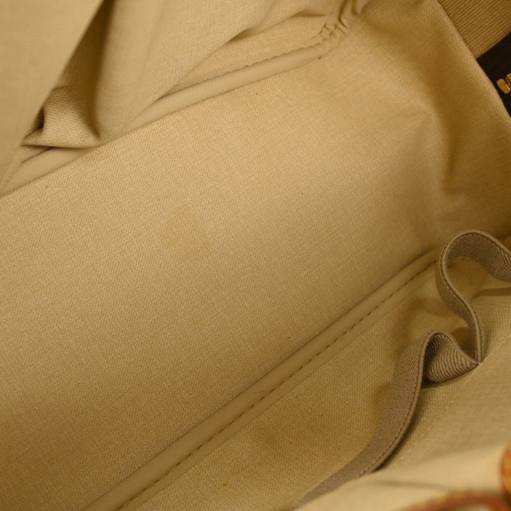 Louis Vuitton Deauville Handbag Monogram Canvas Brown Canvas Handbag