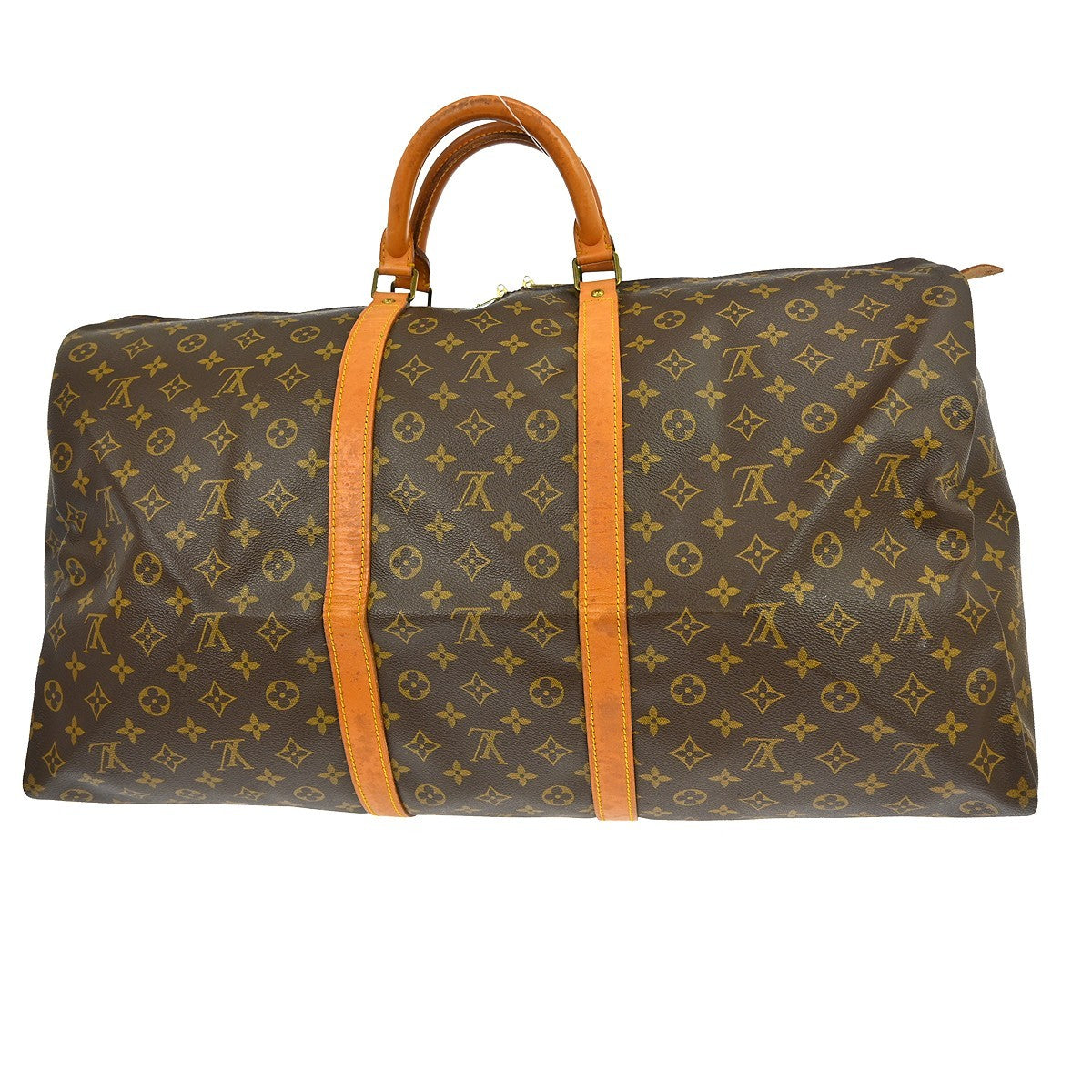 Louis Vuitton Keepall Bag Monogram Canvas Brown Canvas Travel Bag