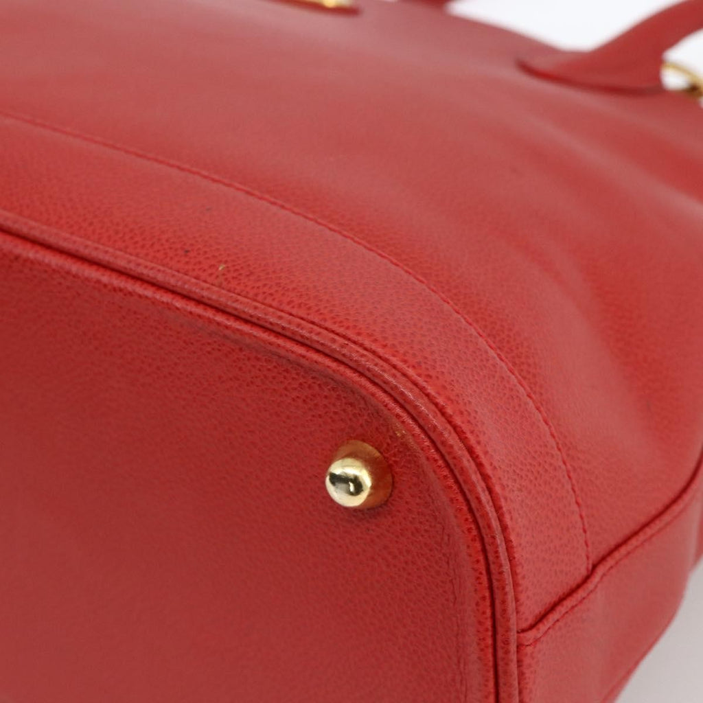Burberry Vintage Handbag Leather Red Leather Handbag