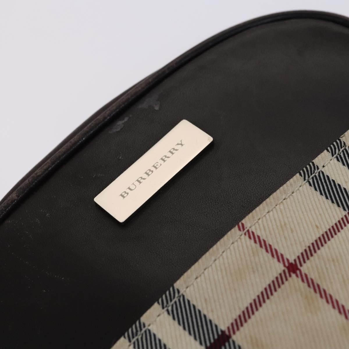 Burberry Nova Check Shoulder Bag Canvas And Leather Beige Canvas Shoulder Bag