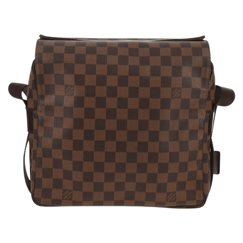 Louis Vuitton Naviglio Handbag Damier Brown Canvas Shoulder Bag