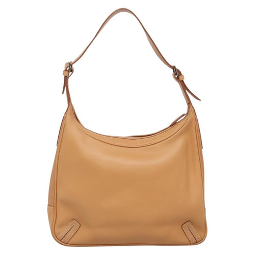 Burberry Shoulder Bag Leather Beige Leather Shoulder Bag