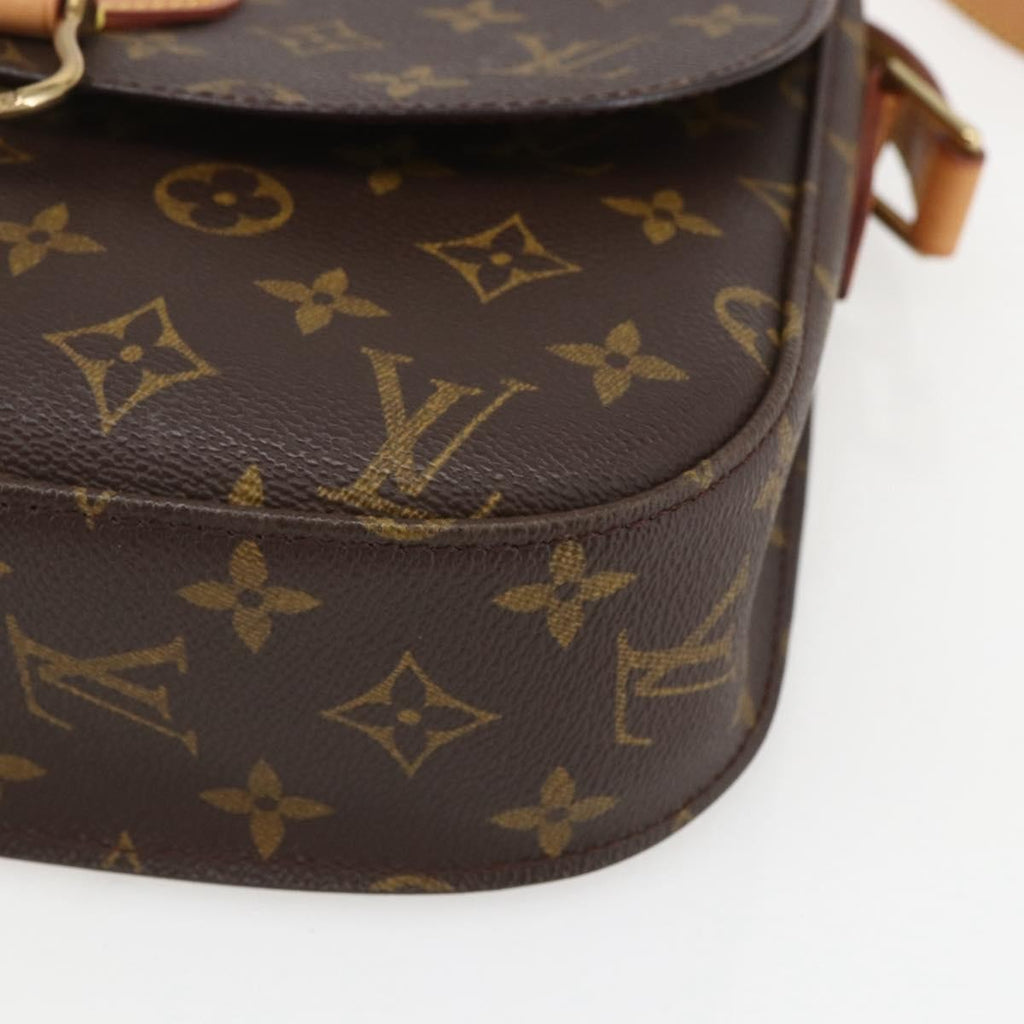 Louis Vuitton Saint Cloud Handbag Monogram Canvas Brown Canvas Shoulder Bag