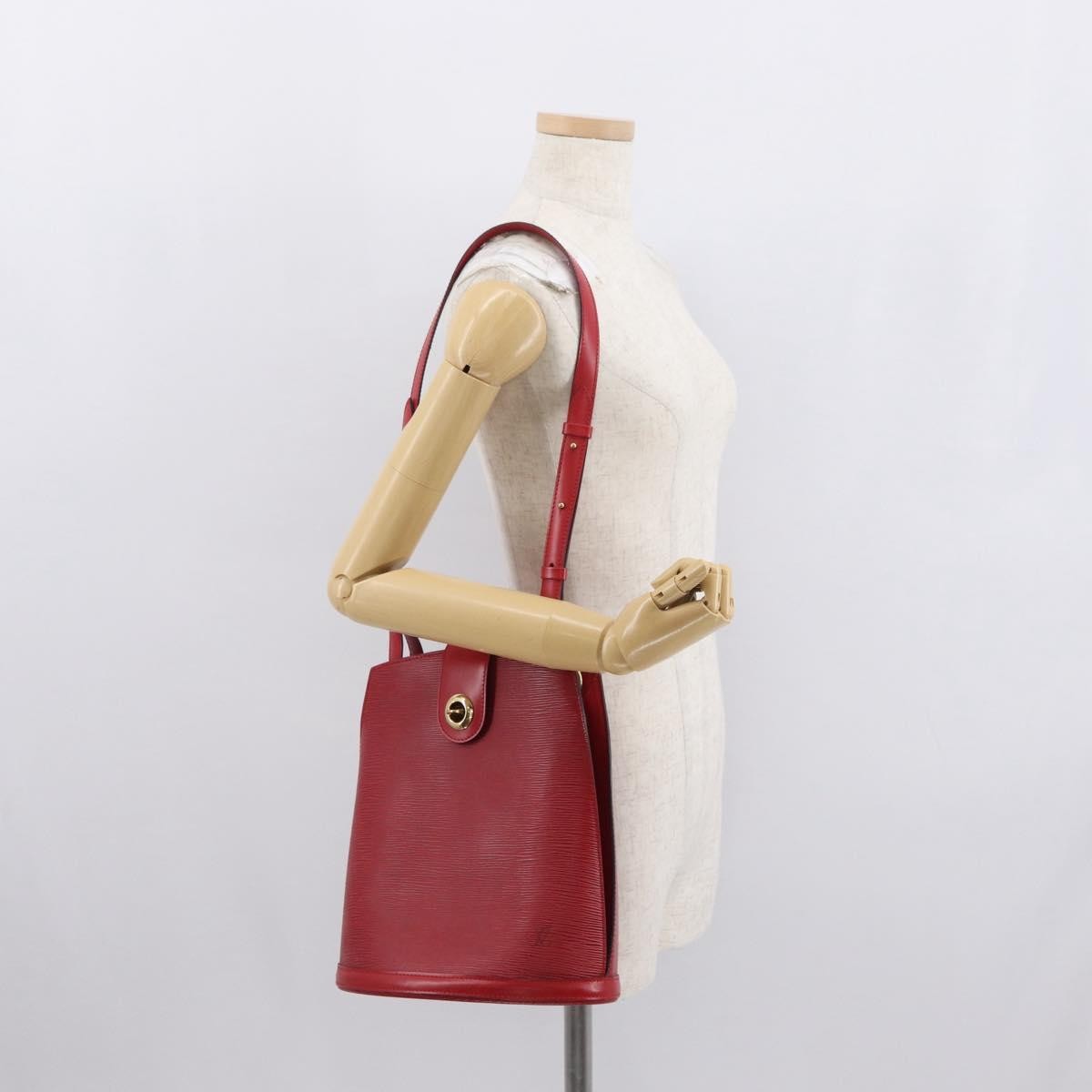 Louis Vuitton Cluny Shoulder Bag Epi Leather Red Leather Shoulder Bag
