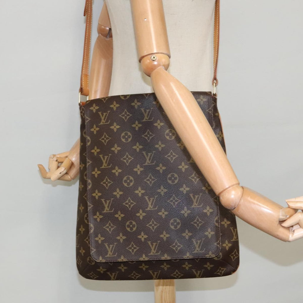 Louis Vuitton Musette Handbag Monogram Canvas Brown Canvas Bag