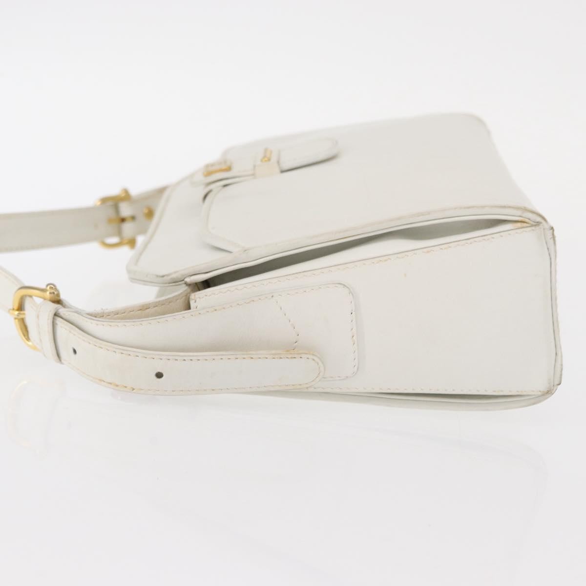 Celine Vintage Shoulder Bag Leather White Leather Shoulder Bag Bag
