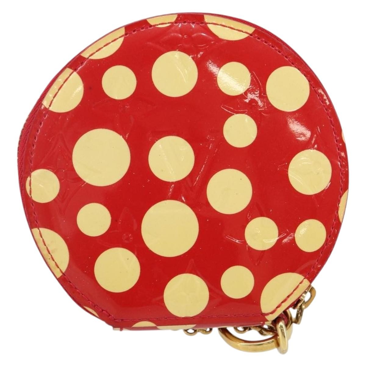 Louis Vuitton Boite Chapeau Coin Purse Patent Leather Red Patent_Leather Wallets Accessory