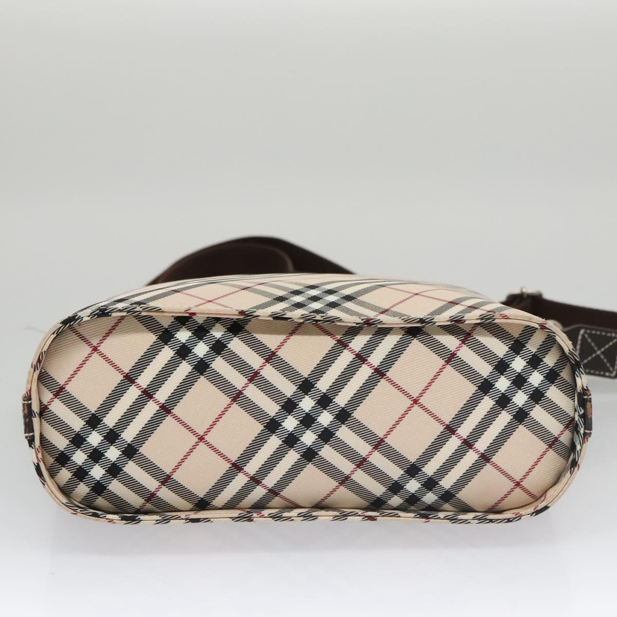 Burberry Nova Check Shoulder Bag Canvas Beige Canvas Shoulder Bag