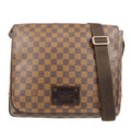 Louis Vuitton Brooklyn Handbag Damier Brown Canvas Shoulder Bag