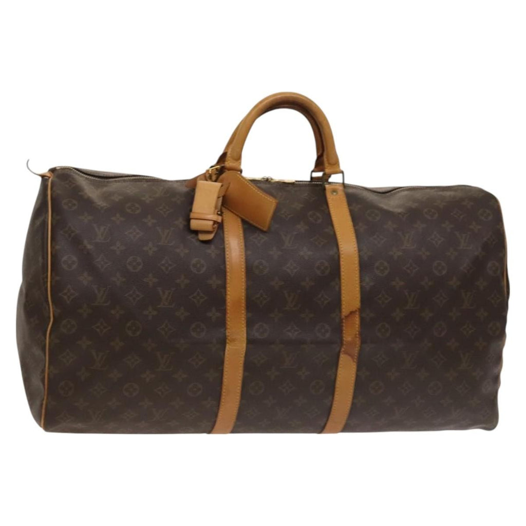 Louis Vuitton Keepall Bag Monogram Canvas Brown Canvas Travel Bag