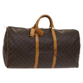 Louis Vuitton Keepall Bag Monogram Canvas Brown Canvas Travel Bag