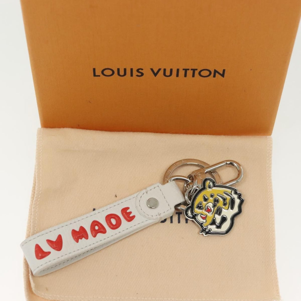 Louis Vuitton Animal Family Bag Charm And Key Holder Metal With Leather White Metal Charms And Keychains Accessory