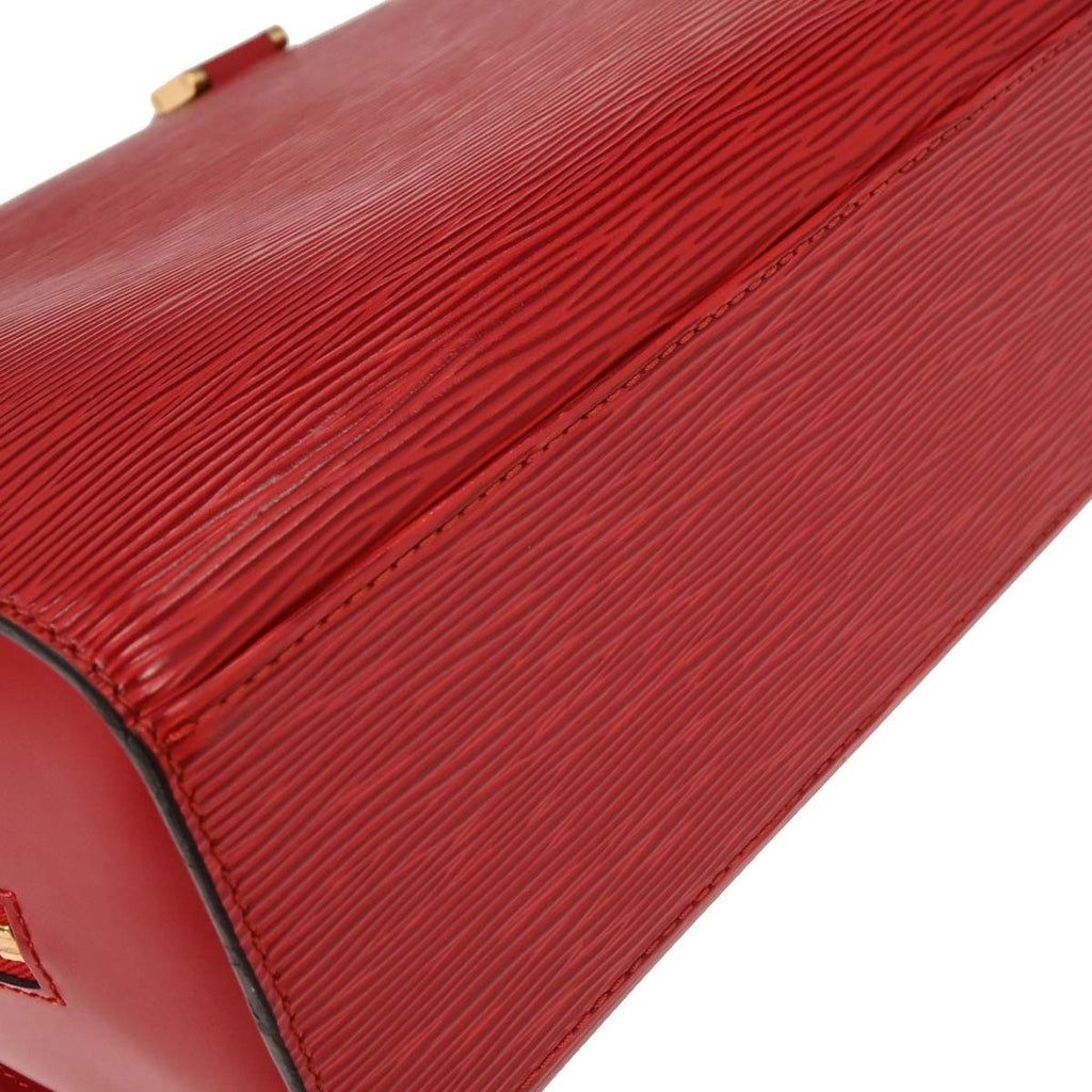 Louis Vuitton Pont Neuf Handbag Epi Leather Red Leather Handbag