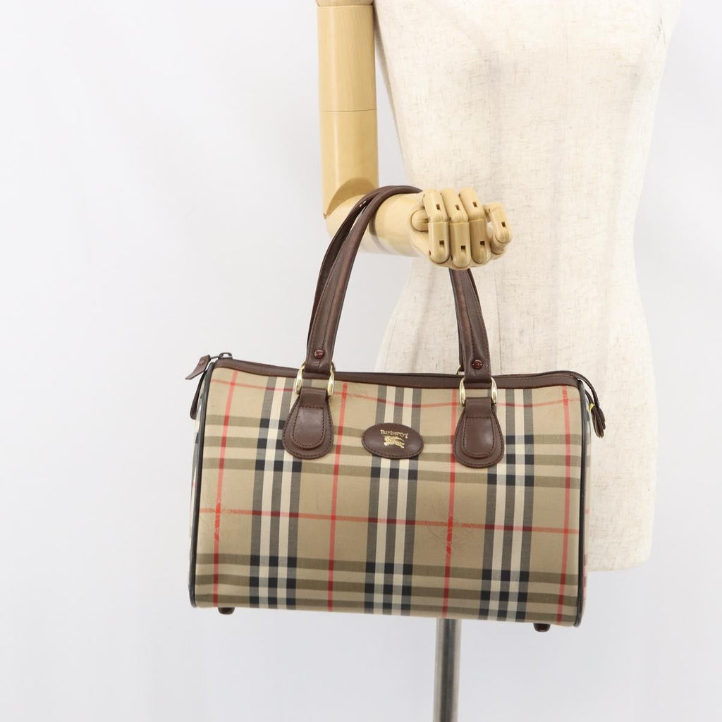 Burberry Nova Check Handbag Nova Check Canvas Beige Canvas Handbag