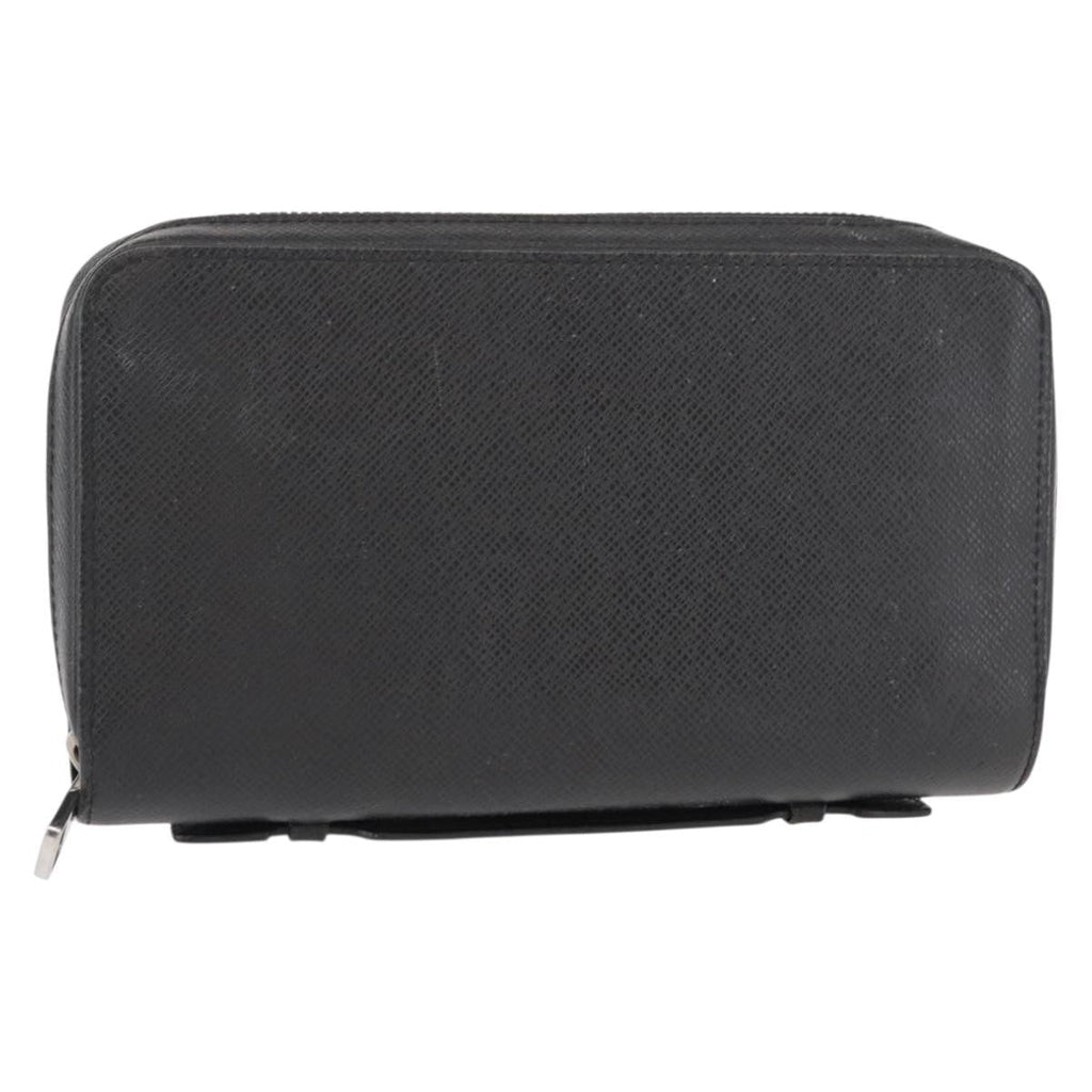 Louis Vuitton Zippy Xl Taiga Leather Black Leather Wallets Accessory