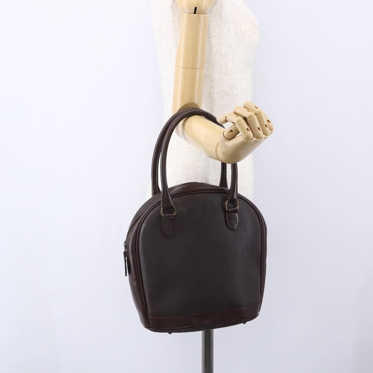 Christian Dior Vintage Trotter Handbag Canvas Brown Pvc Handbag (Pre-Owned)