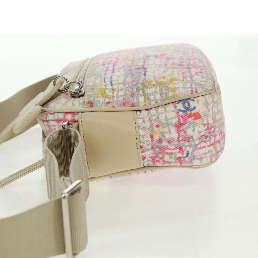 Chanel Vintage Clover Camera Bag Printed Canvas Multicolour Canvas Shoulder Bag Bag