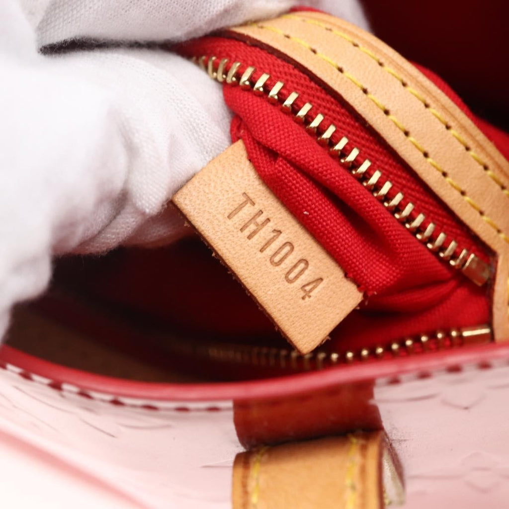 Louis Vuitton Reade Handbag Monogram Vernis Red Patent_Leather Handbag