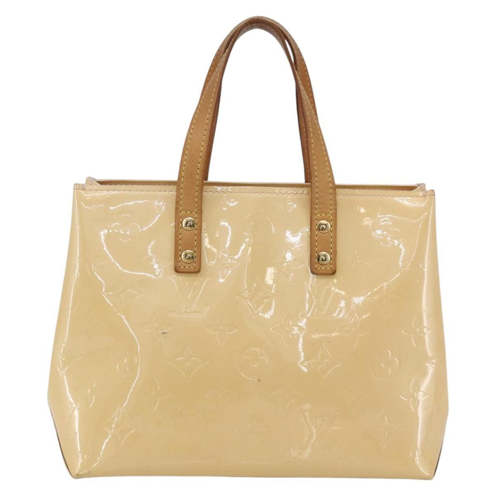 Louis Vuitton Reade Handbag Monogram Vernis Beige Patent_Leather Handbag