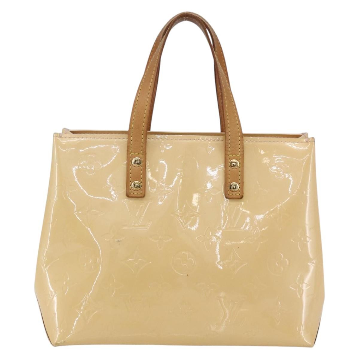 Louis Vuitton Reade Handbag Monogram Vernis Beige Patent_Leather Handbag