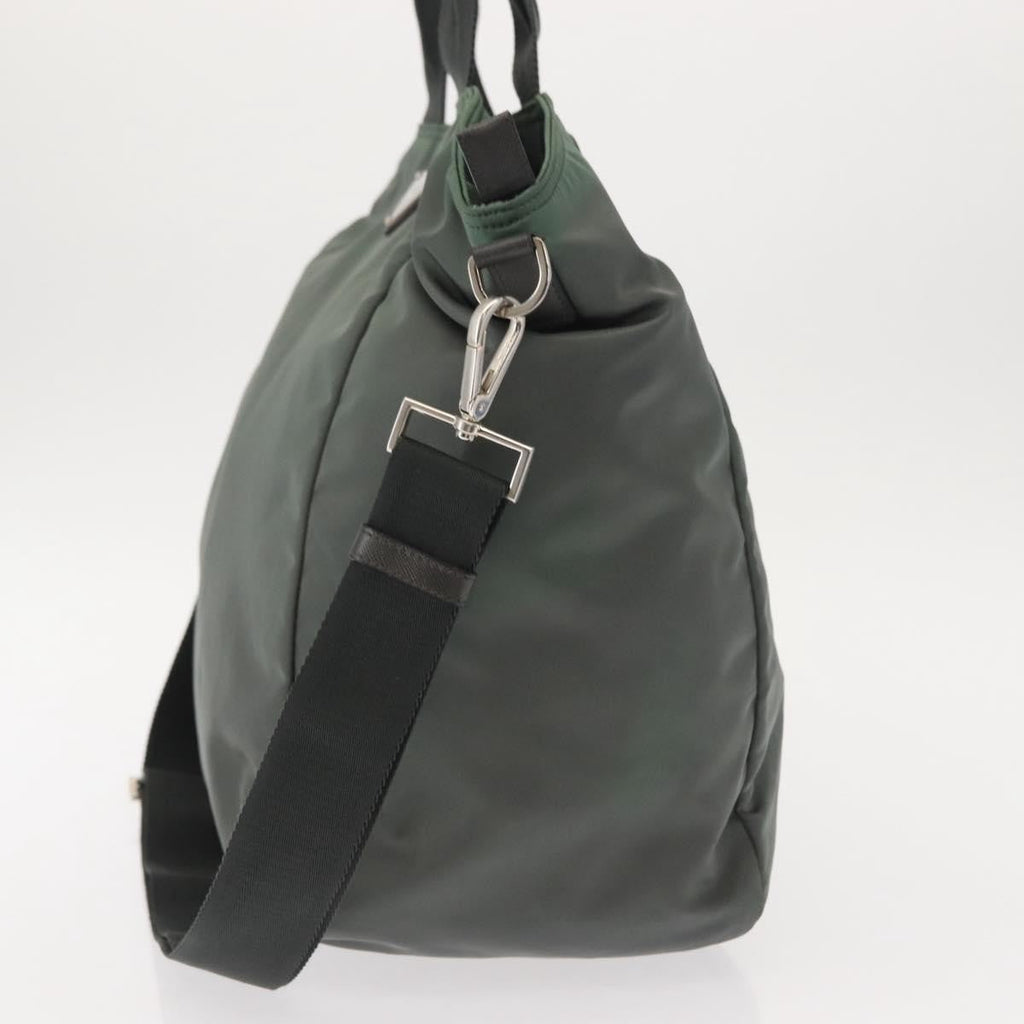 Prada Vela Convertible Tote Tessuto Khaki Nylon Tote Bag Bag