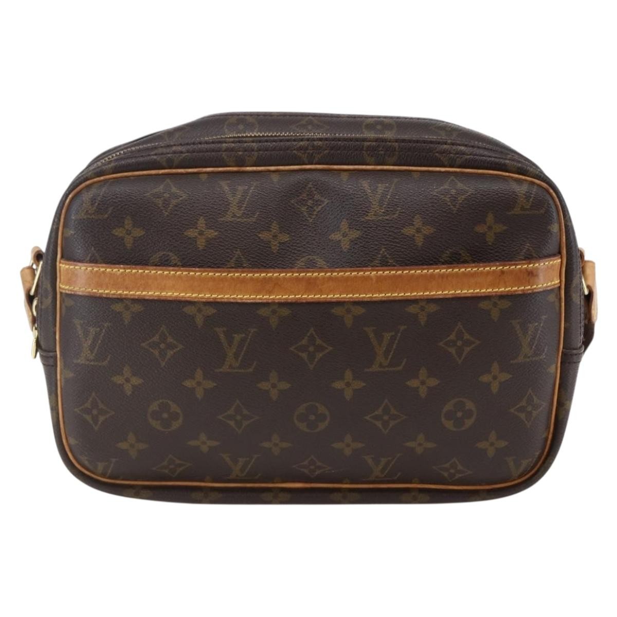 Louis Vuitton Reporter Bag Monogram Canvas Brown Canvas Bag