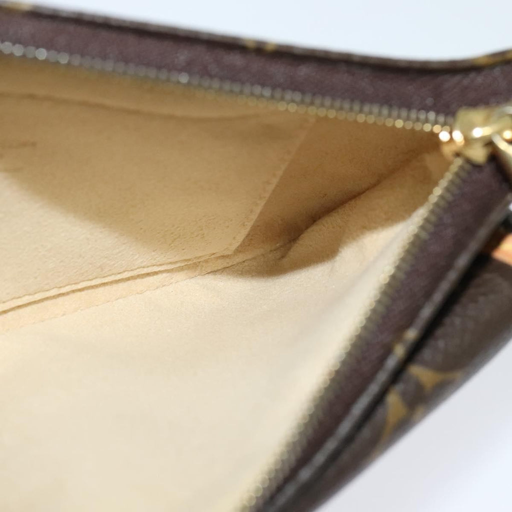 Louis Vuitton Tikal Wristlet Pochette Monogram Canvas Brown Canvas Bag