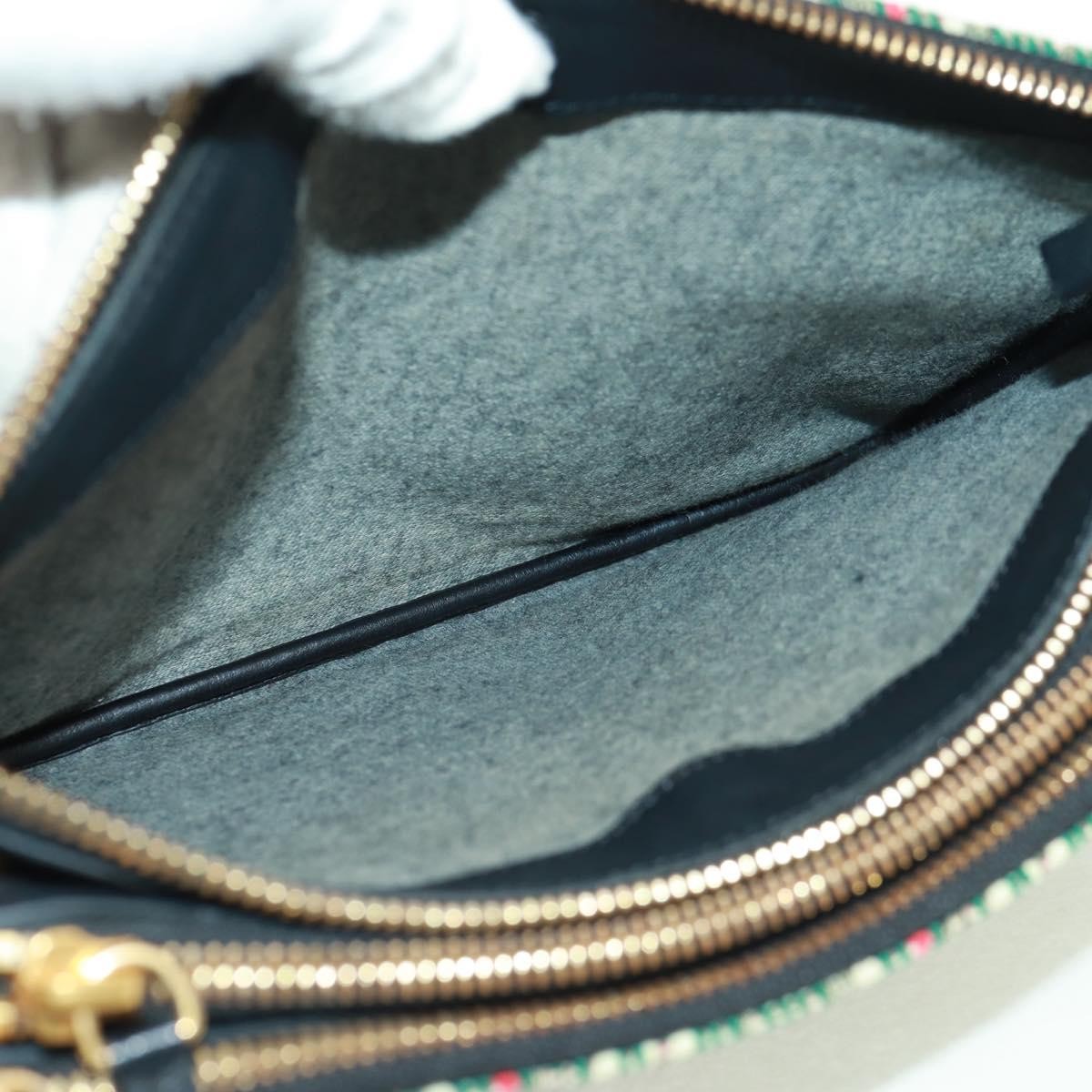 Celine Trio Crossbody Bag Tweed Green Tweed Shoulder Bag Bag