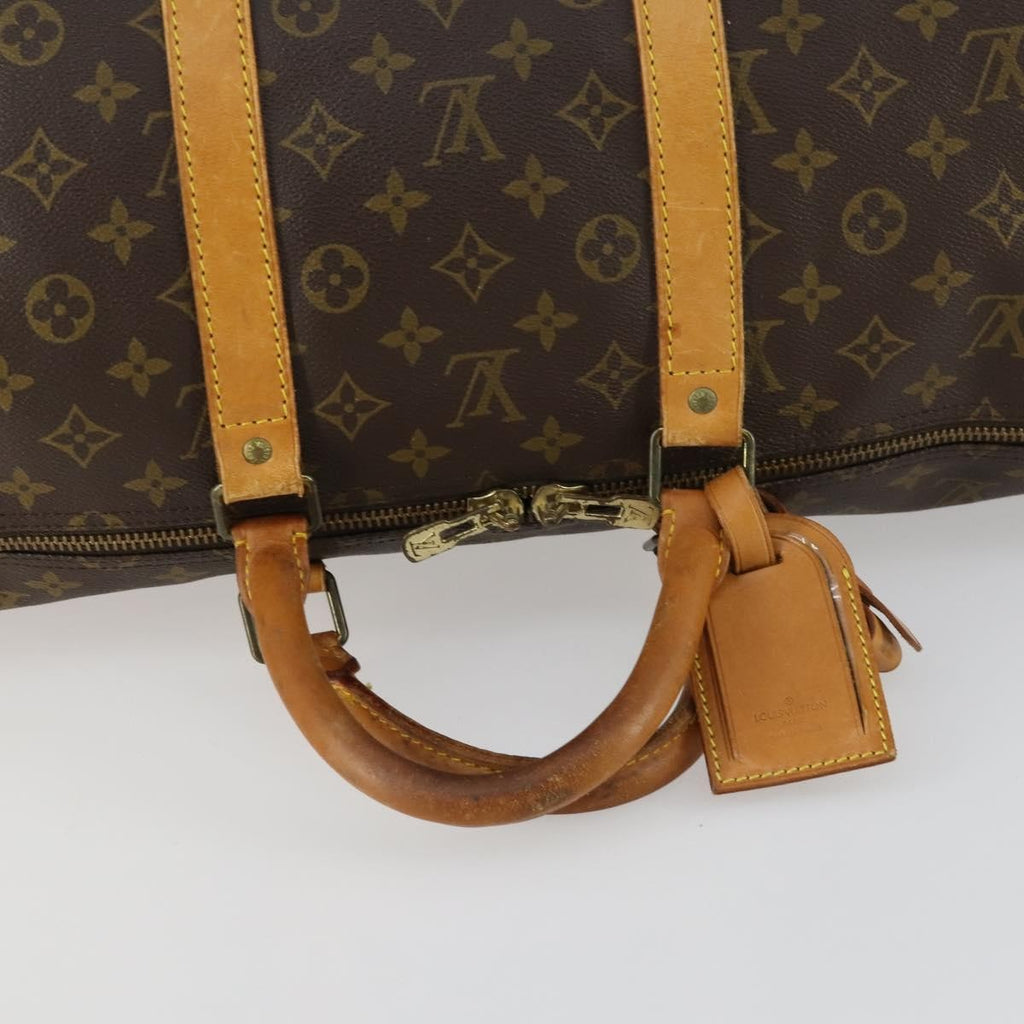 Louis Vuitton Keepall Bag Monogram Canvas Brown Canvas Travel Bag