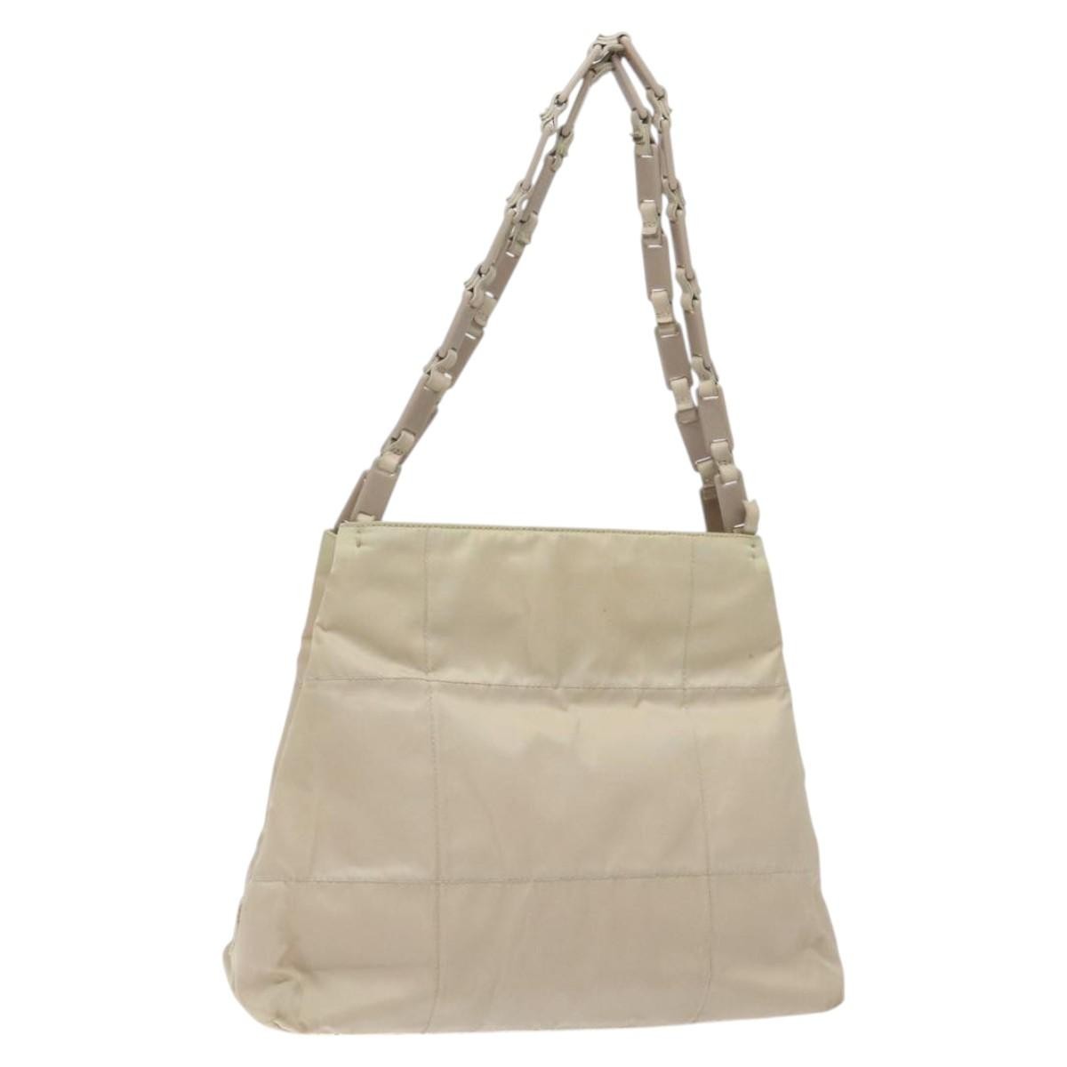 Prada Vintage Tote Tessuto Beige Nylon Tote Bag Bag