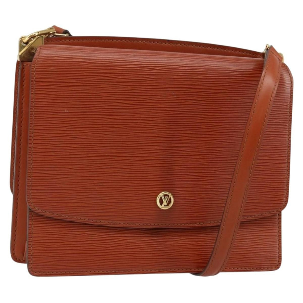 Louis Vuitton Grenelle Shoulder Bag Epi Leather Brown Leather Shoulder Bag