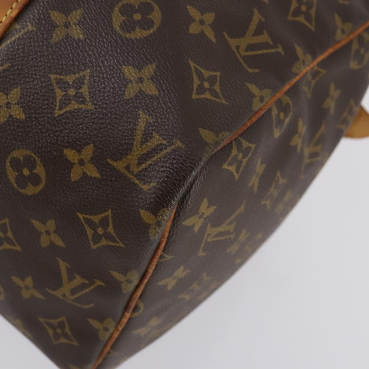 Louis Vuitton Sac Souple Handbag Monogram Canvas Brown Canvas Travel Bag