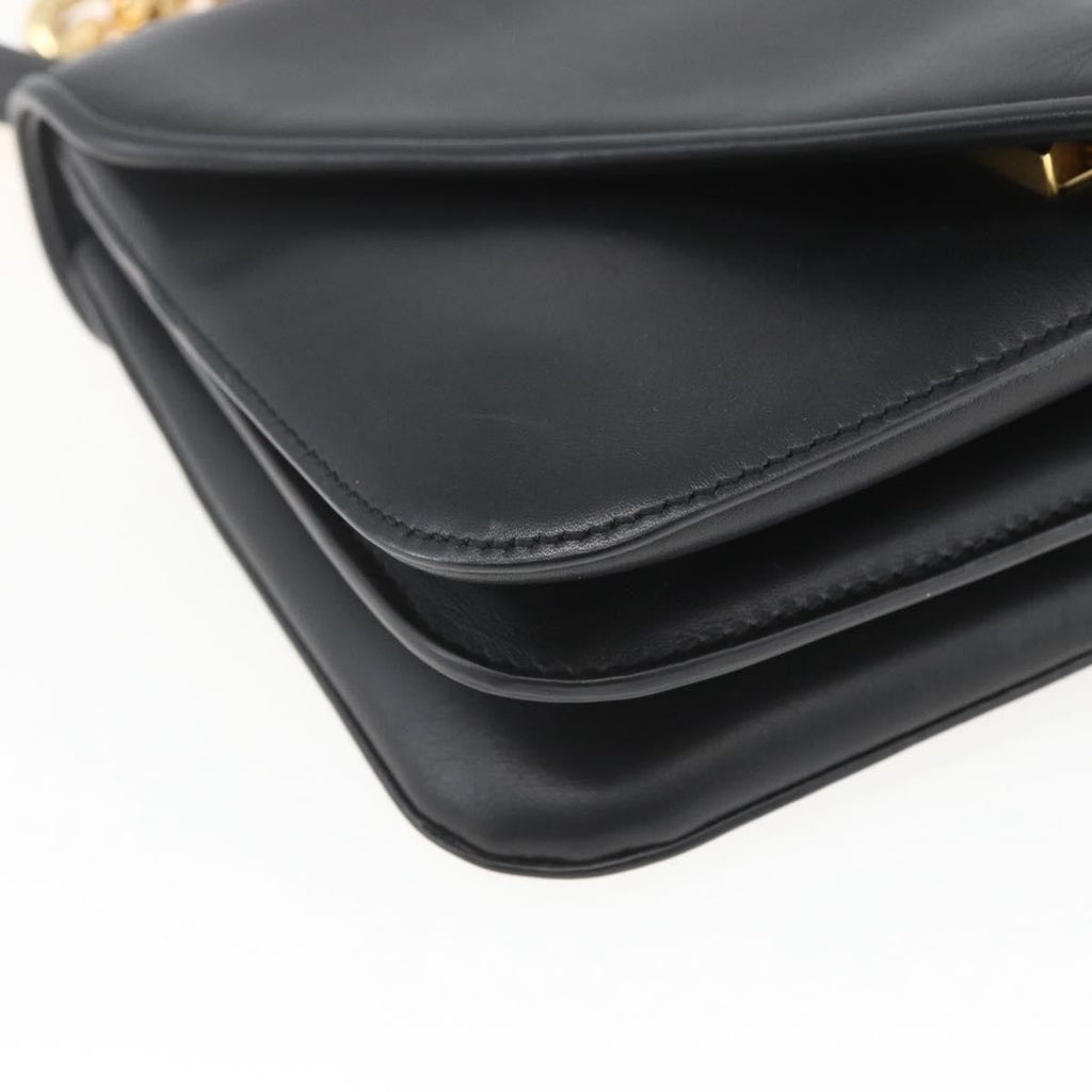 Bottega Veneta Mount Shoulder Bag Leather Black Leather Shoulder Bag Bag