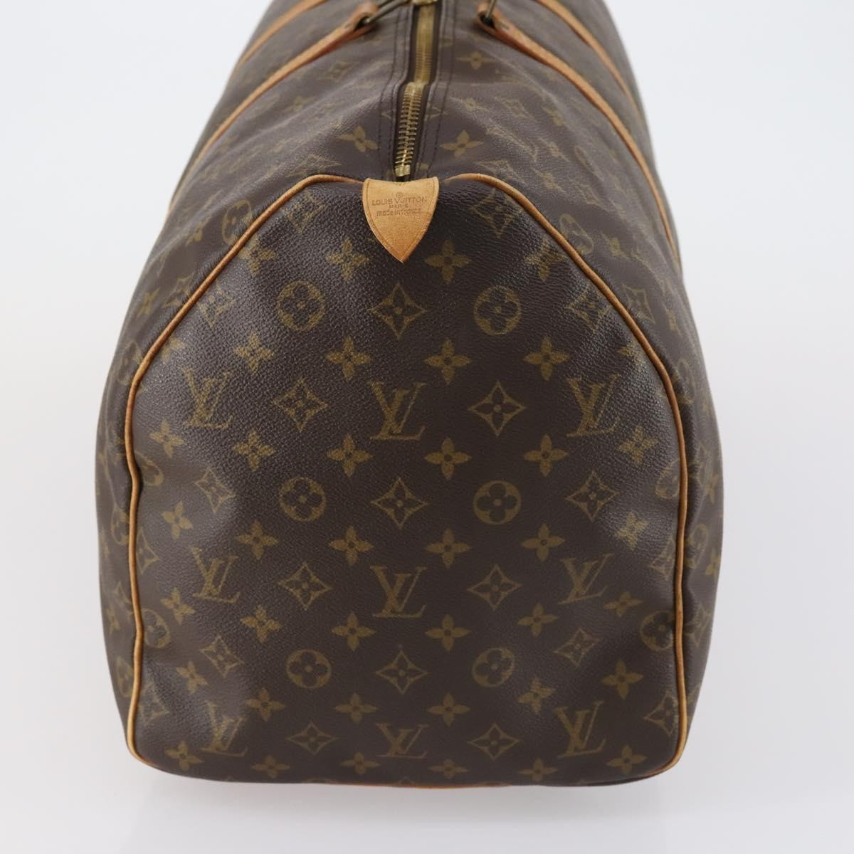 Louis Vuitton Keepall Bag Monogram Canvas Brown Canvas Travel Bag