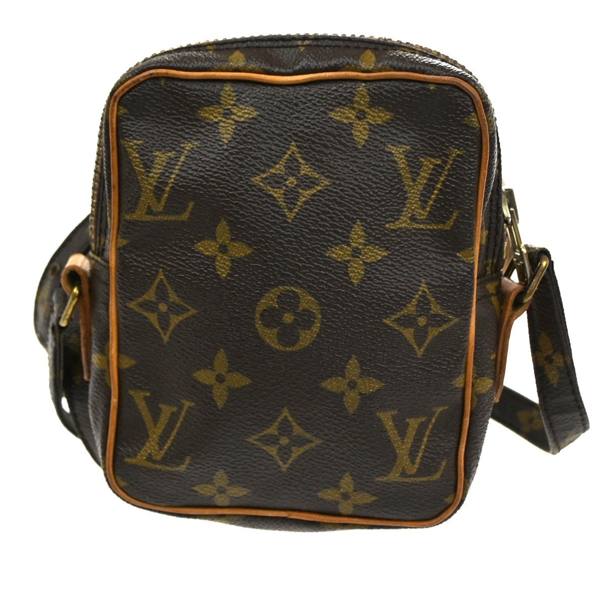 Louis Vuitton Danube Handbag Monogram Canvas Brown Canvas Clutche & Pouche Bag