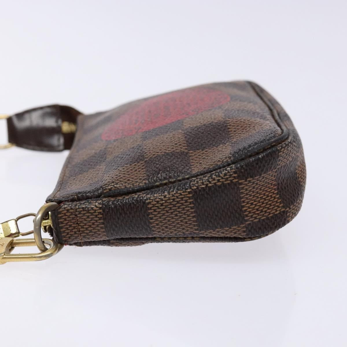 Louis Vuitton Pochette Accessoires Limited Edition Damier Brown Canvas Clutche & Pouche Bag