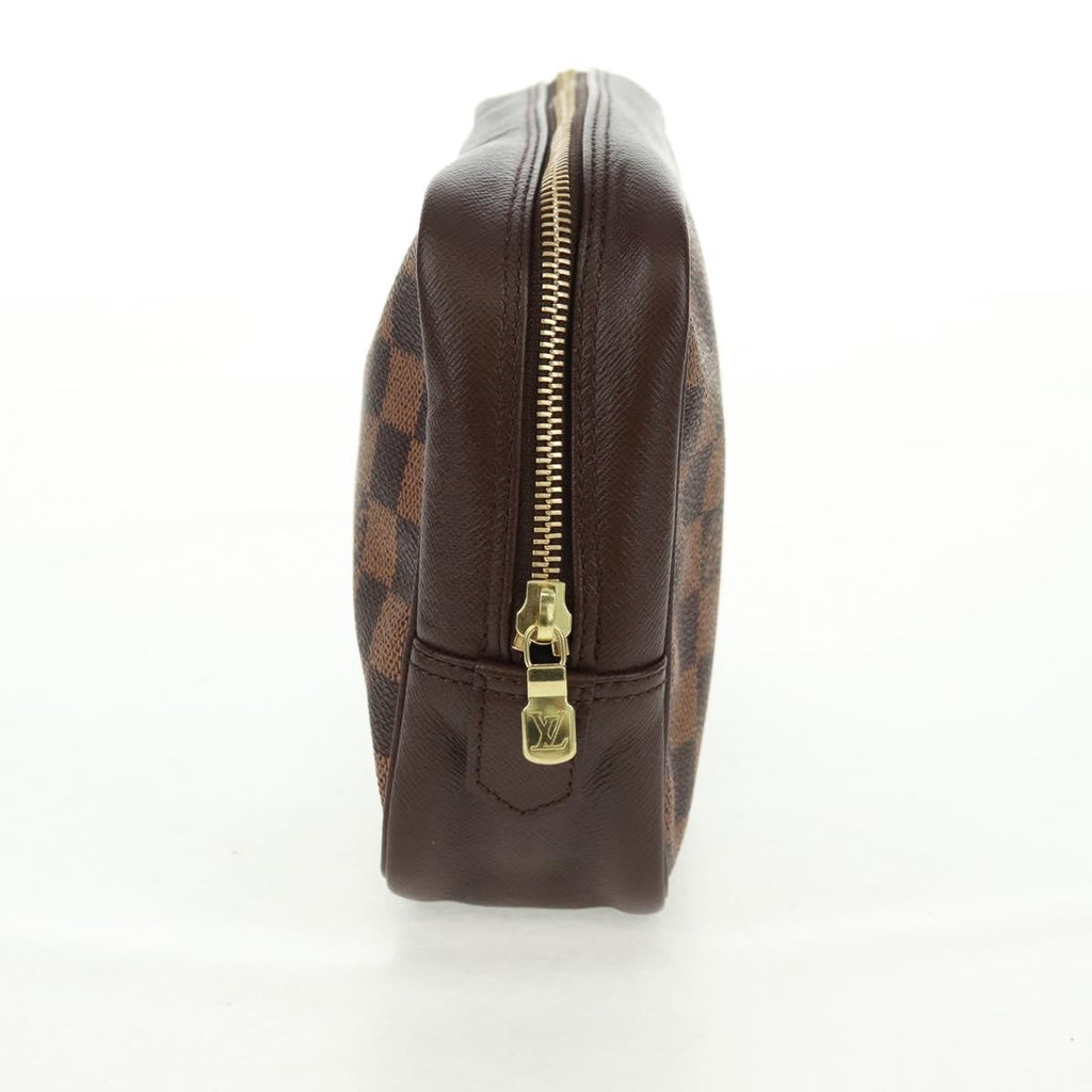Louis Vuitton Trousse Toilette Damier Canvas Brown Canvas Clutche & Pouche Bag