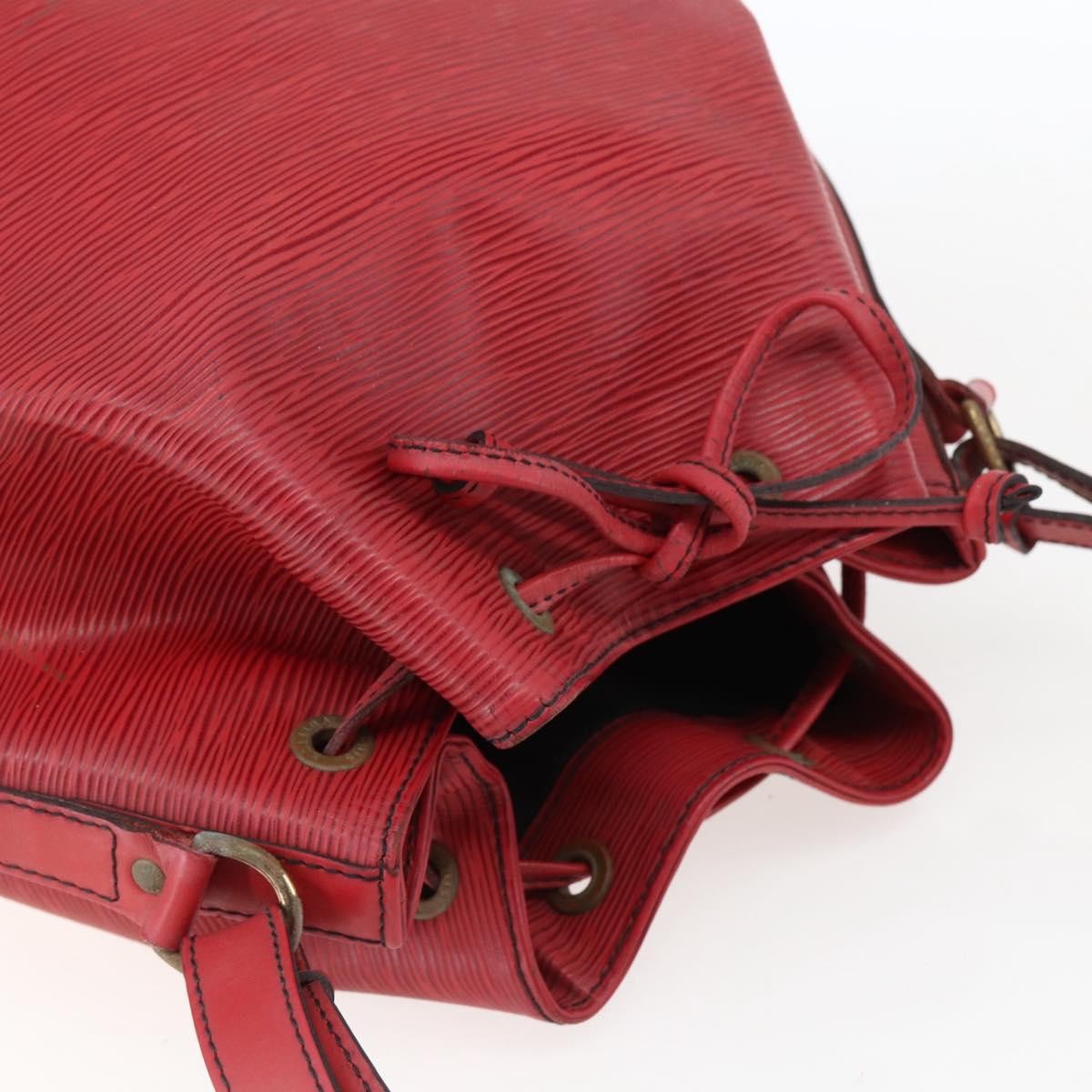 Louis Vuitton Petit Noe Nm Handbag Epi Leather Red Leather Shoulder Bag
