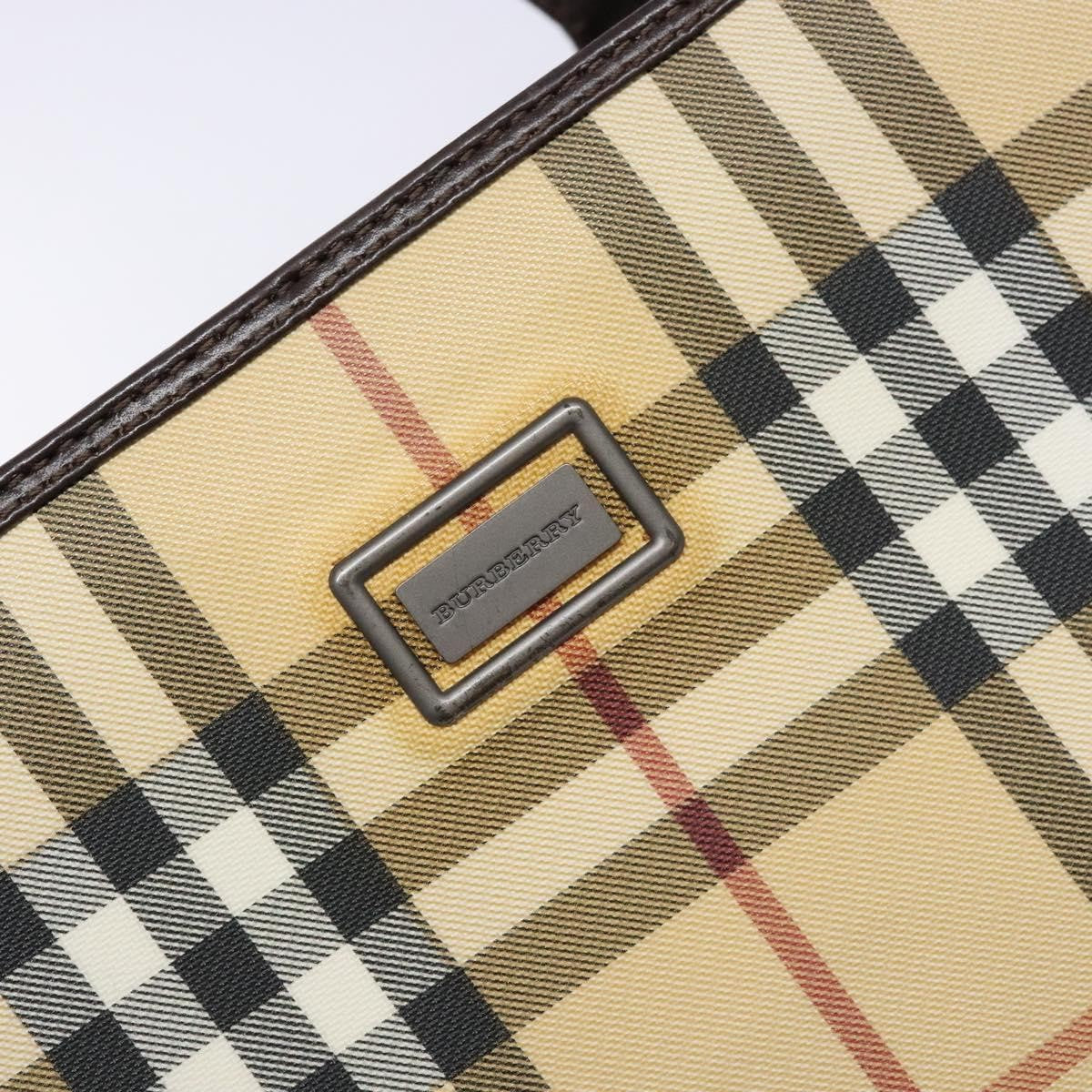 Burberry Vintage Tote Vintage Check Coated Canvas Beige Canvas Tote Bag