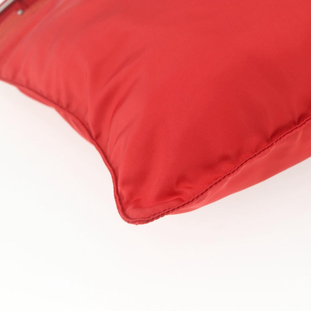 Prada Zip Top Messenger Bag Tessuto Red Nylon Shoulder Bag Bag