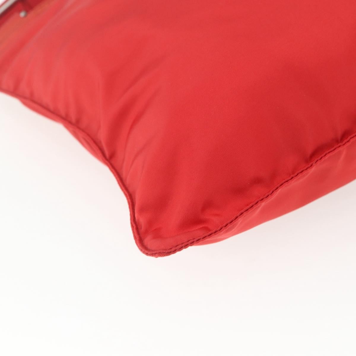 Prada Zip Top Messenger Bag Tessuto Red Nylon Shoulder Bag Bag