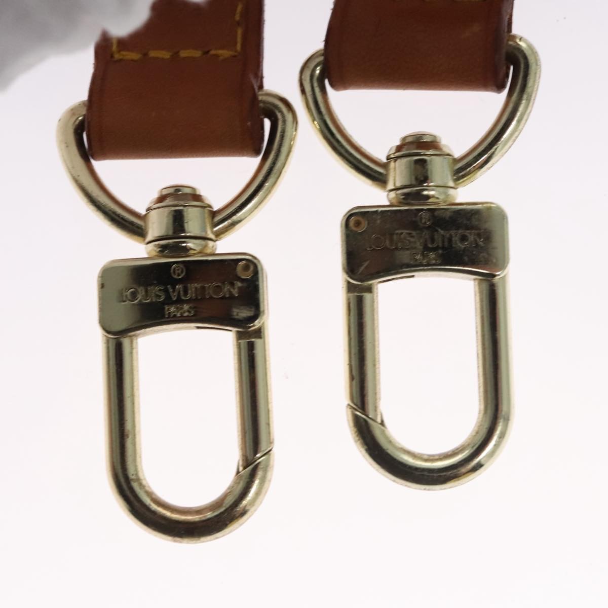 Louis Vuitton Adjustable Shoulder Strap Vachetta Leather Beige Leather Straps Accessory