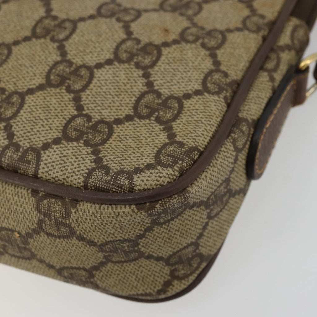 Gucci Gg Supreme Shoulder Bag Canvas Beige Canvas Shoulder Bag Bag (Pre-Owned)