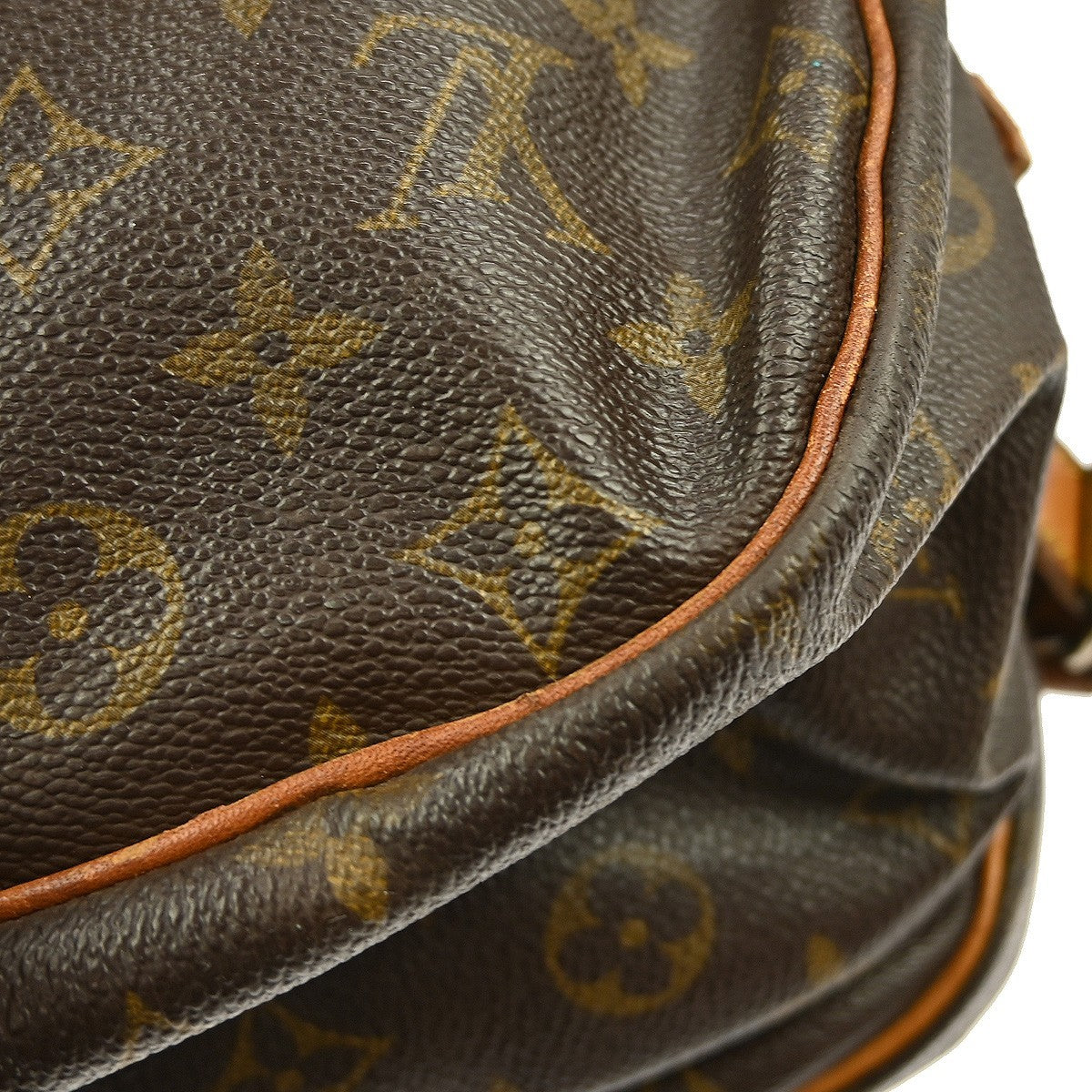 Louis Vuitton Saumur Handbag Monogram Canvas Brown Canvas Shoulder Bag