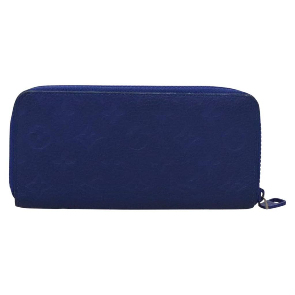 Louis Vuitton Portefeuille Zippy Monogramme Empreinte Monogramme Empreinte Blue Leather Wallets Accessory