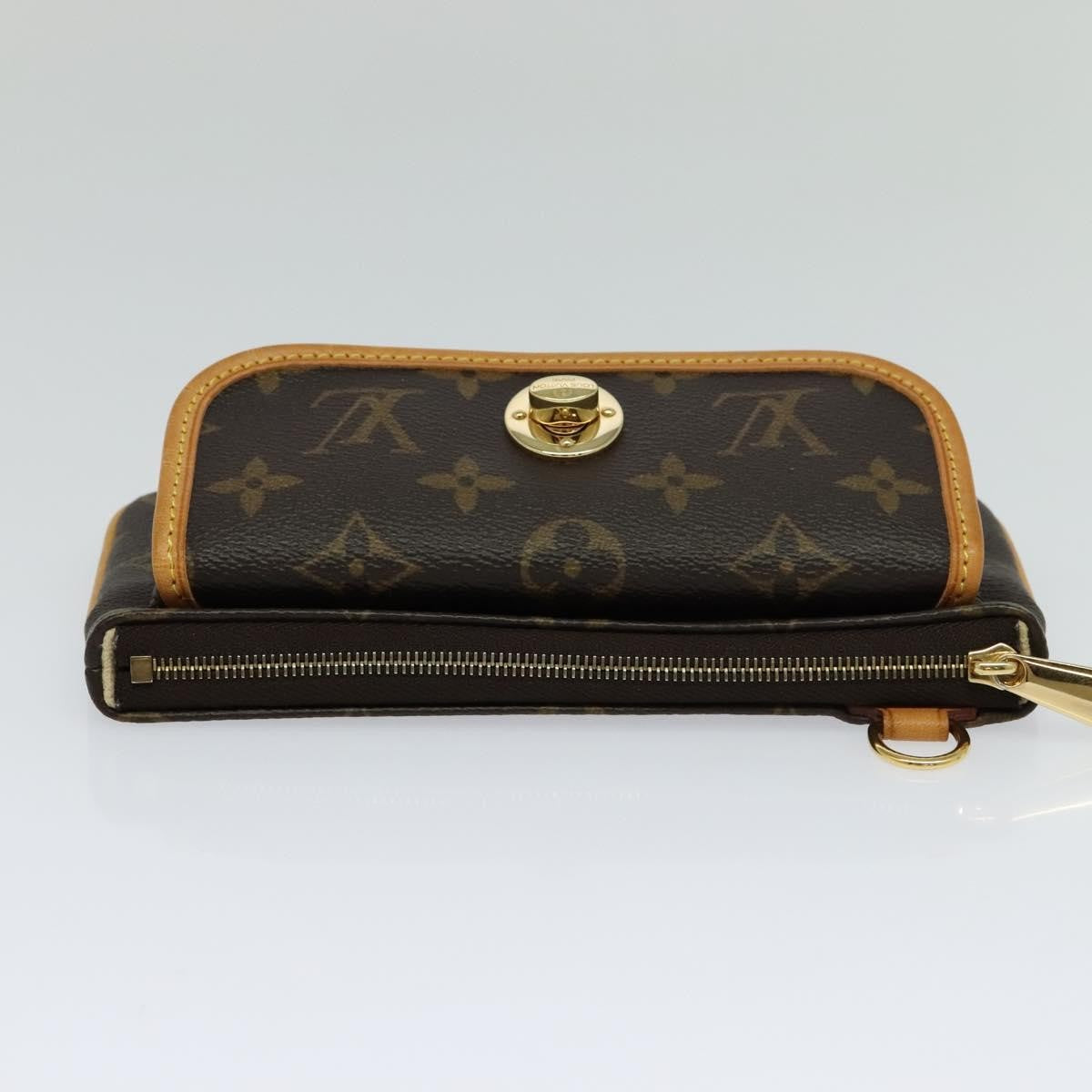 Louis Vuitton Tikal Wristlet Pochette Monogram Canvas Brown Canvas Bag