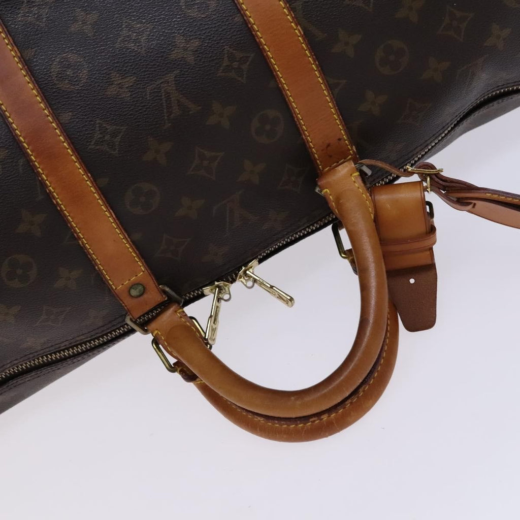 Louis Vuitton Keepall Bag Monogram Canvas Brown Canvas Travel Bag