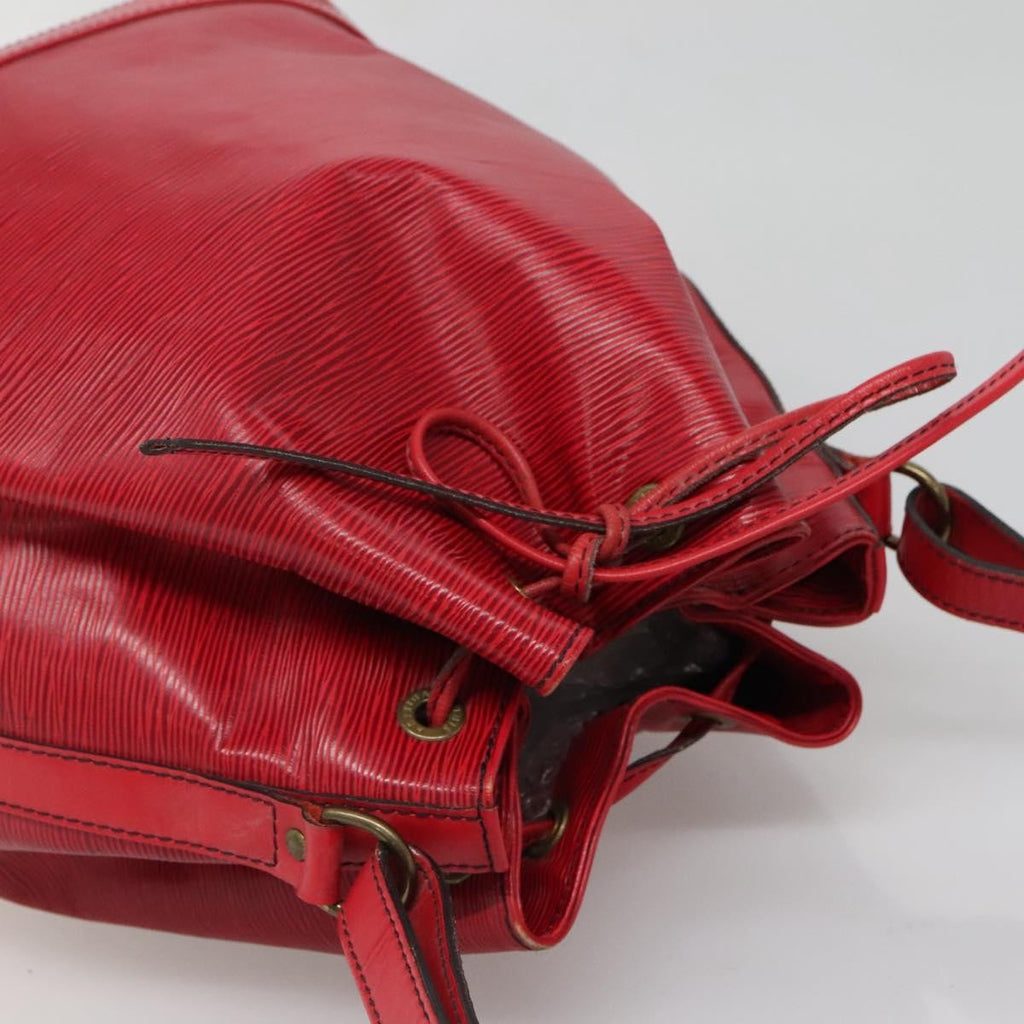 Louis Vuitton Noe Handbag Epi Leather Red Leather Bag